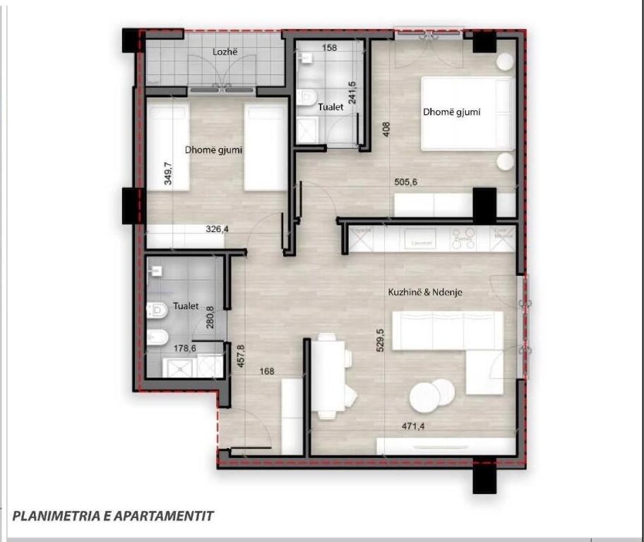 Apartment 2+1+2 for Sale Porcelan