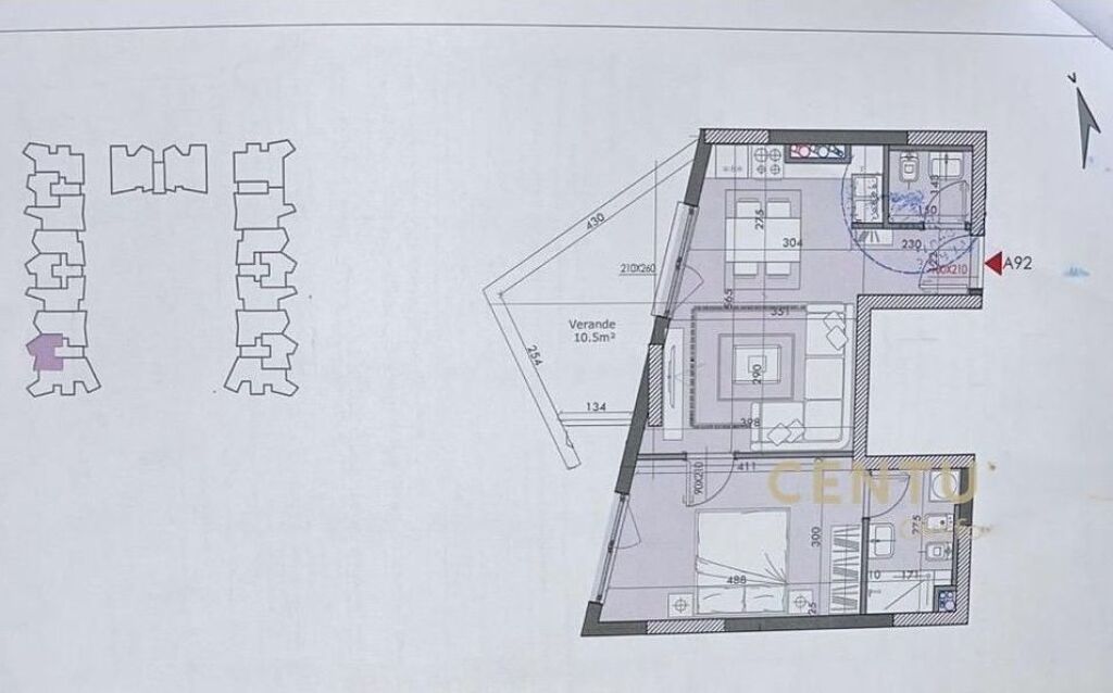 Apartament 1+1 për SHITJE në River Residence Tiranë, Ish Fusha Aviacionit