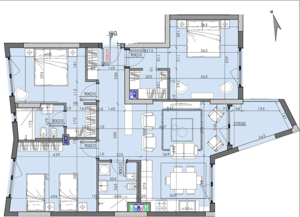 🏢 Apartment 3+1+2 for Sale – River Residence, Fusha e Aviacionit