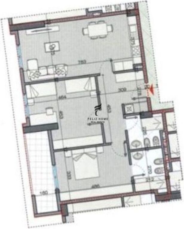 VENDESI APPARTAMENTO 2+1 ASTIR 151.500 EURO FH-57927