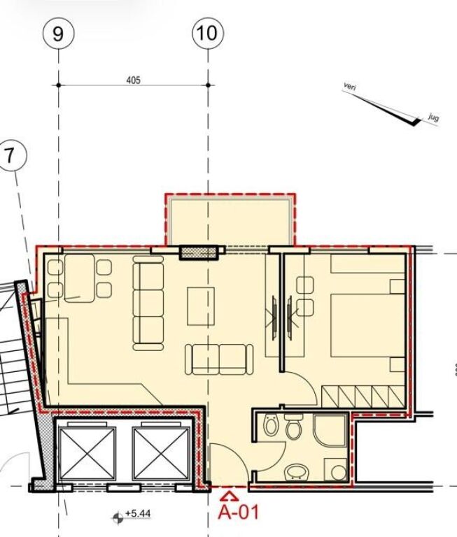 🏢 Jepet me qira zyrë 1+1 – Pazari i Ri