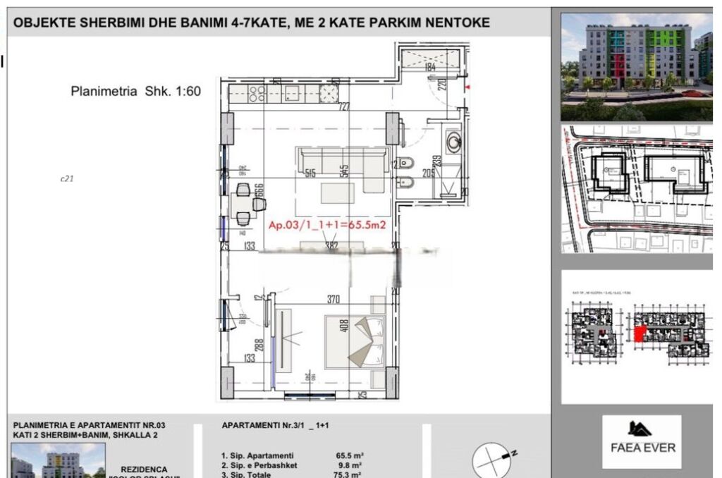 1+1+ posto auto 75m2 Paskuqan