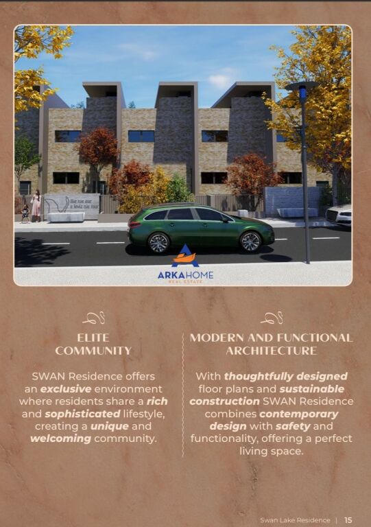 3 FLOOR VILLA FOR SALE "FARK , SWAN LAKE RESIDENC" 702,718 EURO