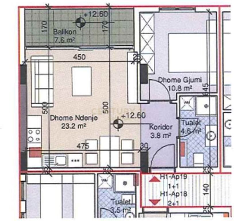 APARTAMENT 1+1 PER SHITJE NE PORTO LALEZI !