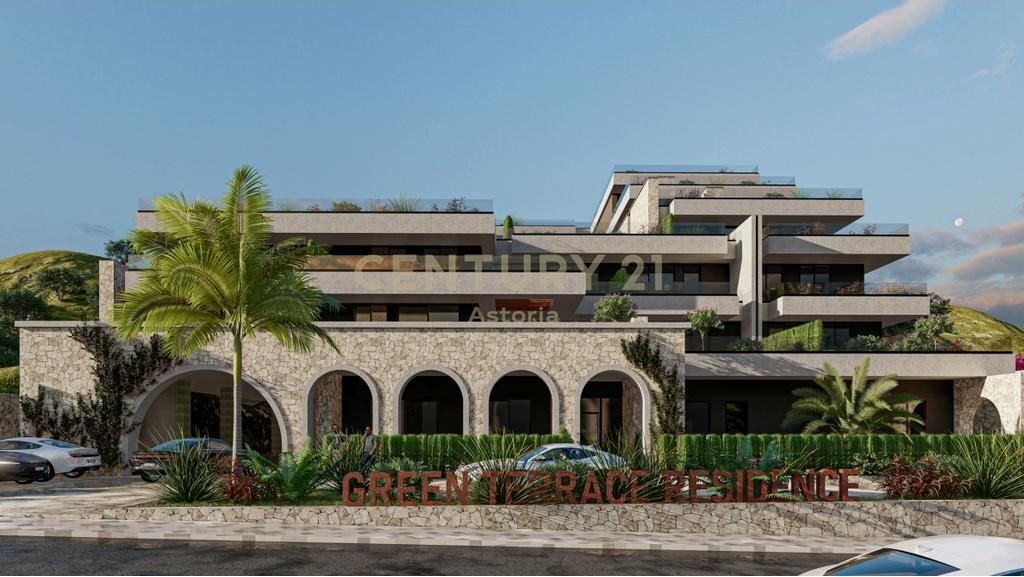 APARTAMENT 1+1 NE SHITJE TEK GREEN TERRACE RESIDENCE, PALASE