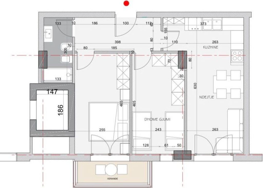 SHITET APARTAMENT 2+1 KAMEZ 6.600.000 LEKE