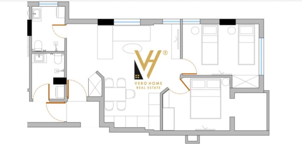 VENDESI APPARTAMENTO 2+1 A KIKA 1, COMUNE DI PARIGI 210.000 EURO