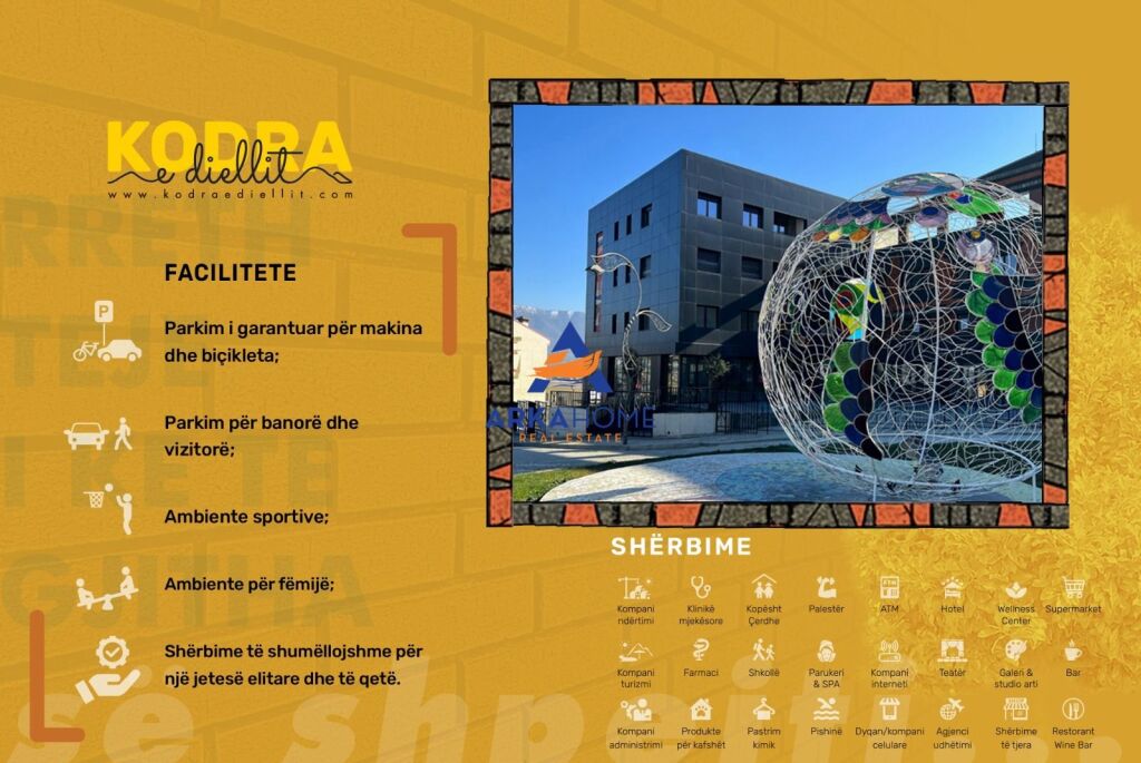 FOR SALE DUPLEX PENTHOUSE 4+1+VERANDA "KODRA E DIELLIT 2" 520,000 EURO