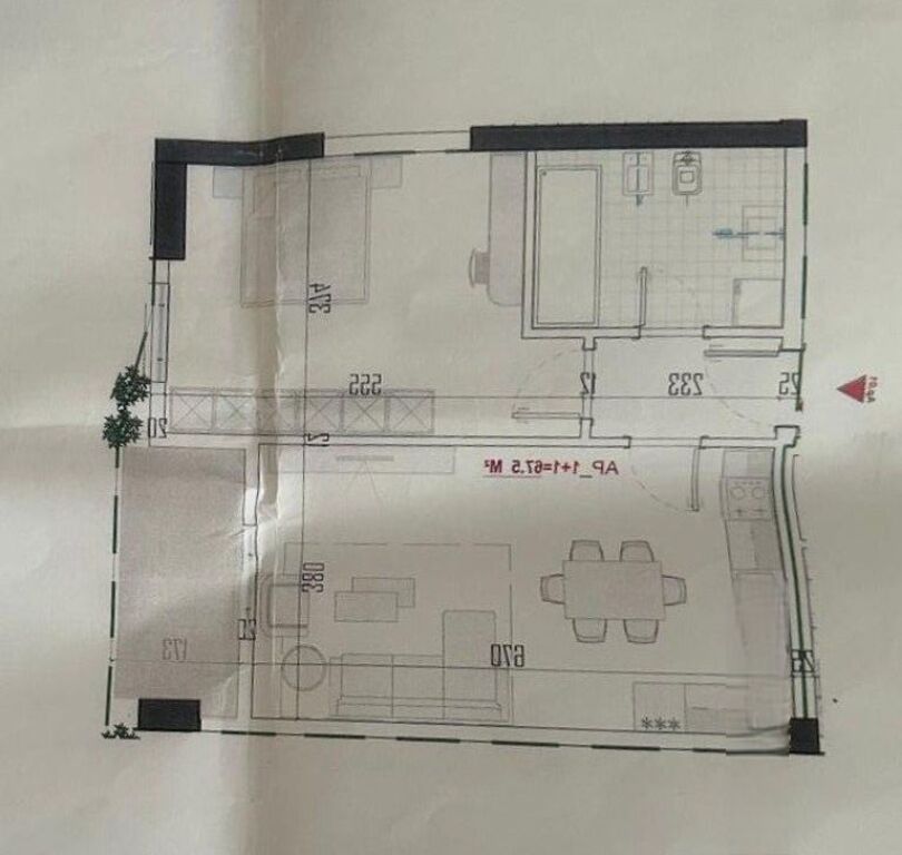 1+1 77m2 2nd floor Paskuqan