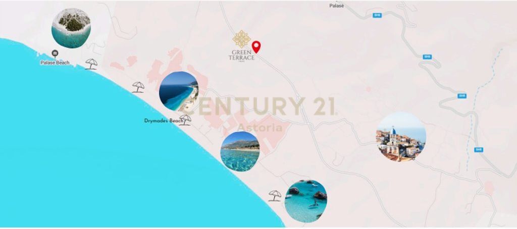 APARTAMENT 1+1 NE SHITJE TEK GREEN TERRACE RESIDENCE, PALASE