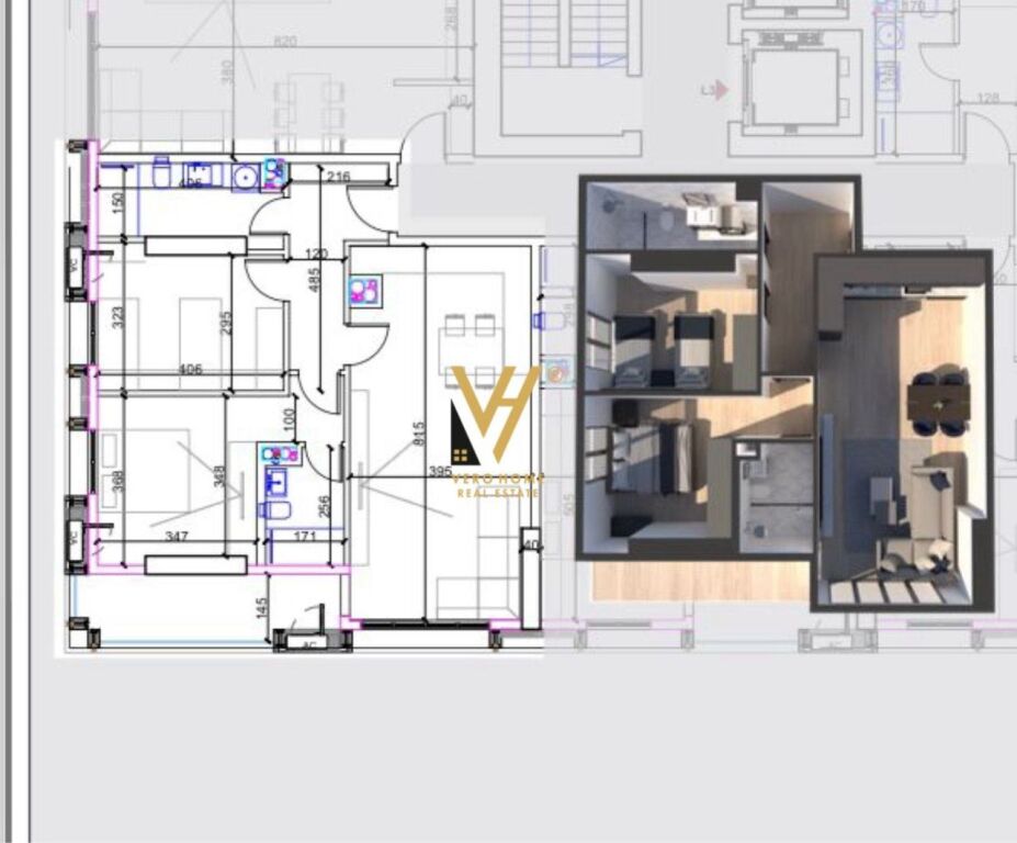 SHITET APARTAMENT 2+1+2+BLK TE UNITED TOWERS, KOMUNA E PARISIT 327.000 EURO