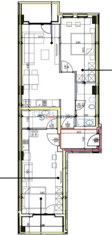 We sell a 2+1 Apartment at Aura Complex, Dritan Hoxha street, Laprake