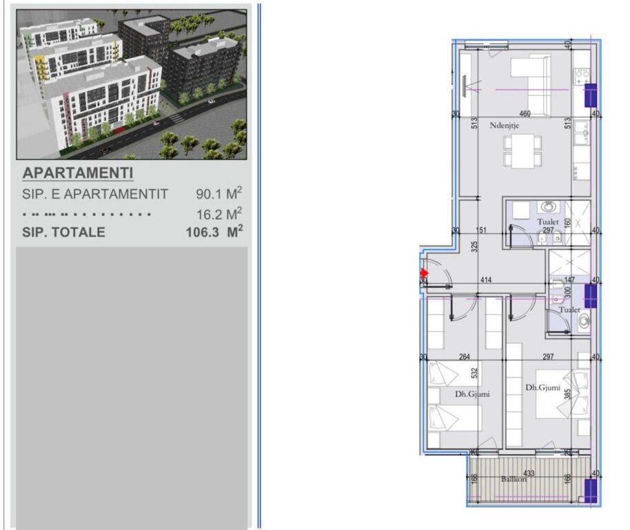 💥OCCASIONE ✨Vendiamo Appartamento 2+1+2 | 📍Ex Dogana, Tirana Entry 2