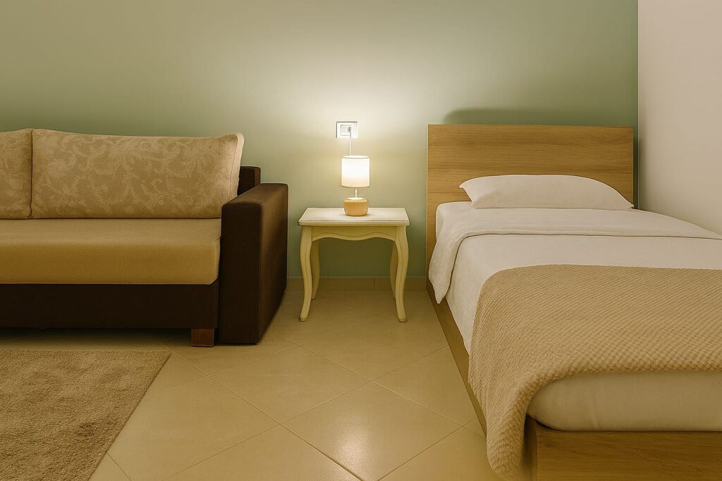 Apartment 1+1 for rent near the center.