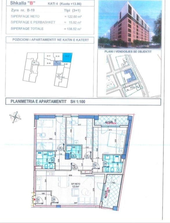 APARTAMENT 3+1 📍BULEVARDI I RI‼️