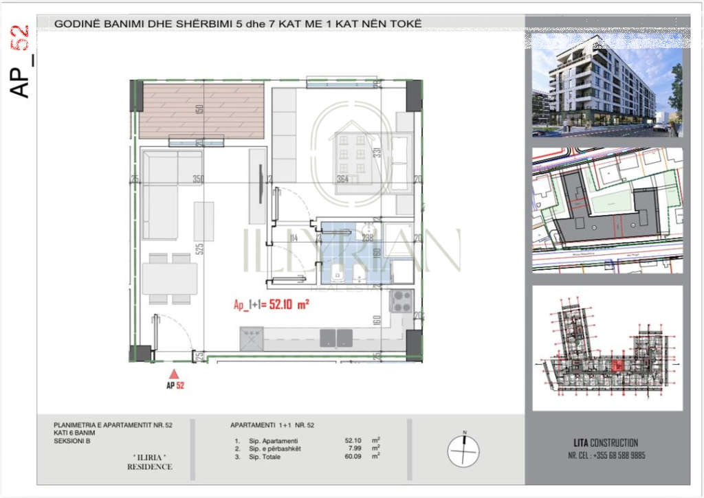 Appartamento 1+1 in vendita – Residenza moderna Paskuqan