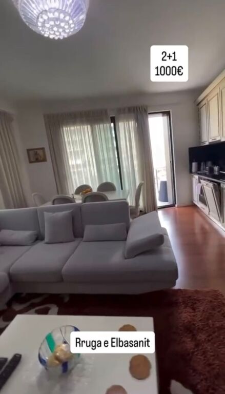 Apartament 2+1 me qira tek Rruga Elbasanit