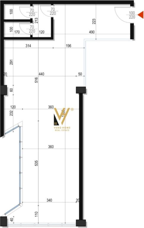 OFFICE FOR SALE 87 M2 AT THE ONE RESIDENCE, BLOCK 567,450 EURO