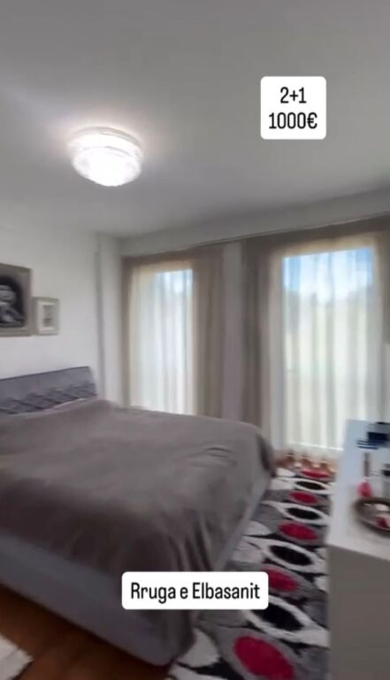 Apartament 2+1 me qira tek Rruga Elbasanit