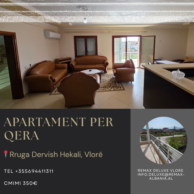 🏡 Apartament 2+1 me Qira – Kat i Dytë i Vilës, Vlorë