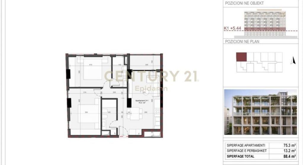 EXCLUSIVE! Apartment 2+1+2 for sale - Residence “Mes Pishave” Mali i Robit !!