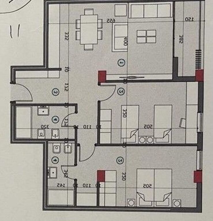 OKAZION Shitet Apartament 2+1 tek ish Burgu i Grave, Ali Demi