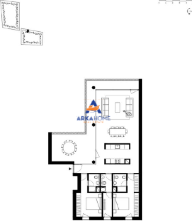 FOR SALE APARTMENT 2+1+BALCONY "MJULL BATHORE , LONG HILL RESIDENCE" 358,624 EURO (NEGOTIABLE)