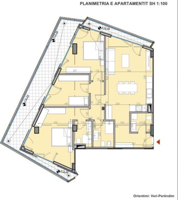Apartment 2+1+2 with parking space for sale at Gradient Residence, in the Dry Lake area, Tirana, with a beautiful view of Tirana Lake. 🏡
