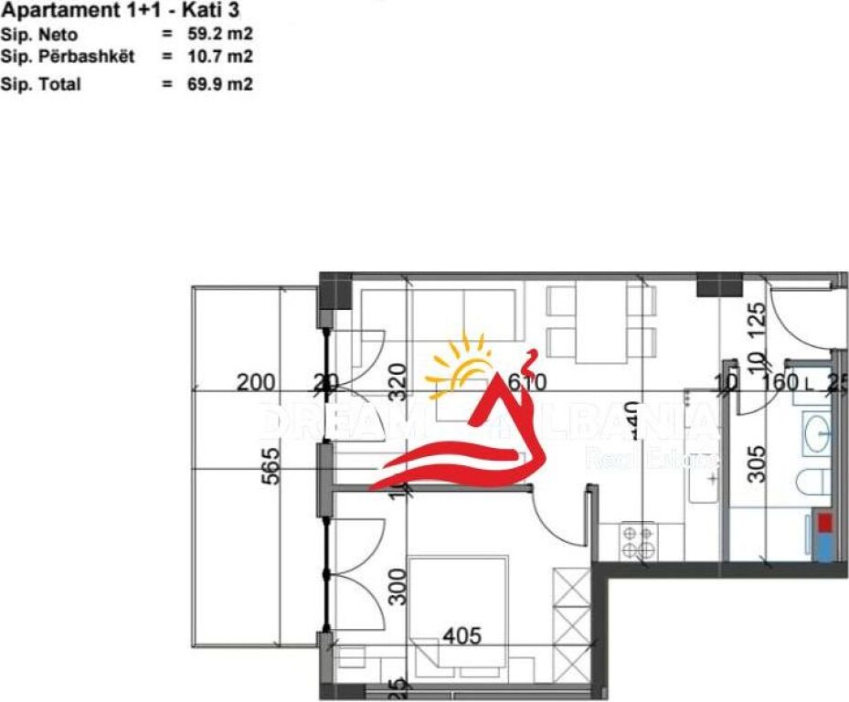 Apartamente 1+1 ne shitje te Viva Residence prane Globe, Tirane (ID 41111531)