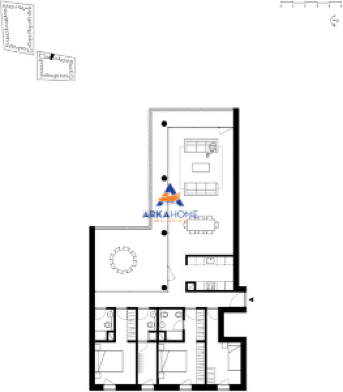 FOR SALE APARTMENT 3+1+BALCONY "MJULL BATHORE ,LONG HILL RESIDENCE" 408,250 EURO (NEGOTIABLE)