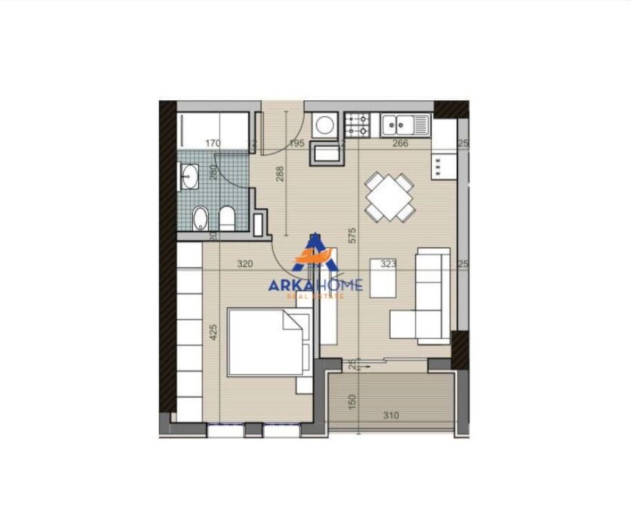 FOR SALE APARTMENT 1+1+BALCONY "UNIVERS CITY" 83,694 EURO