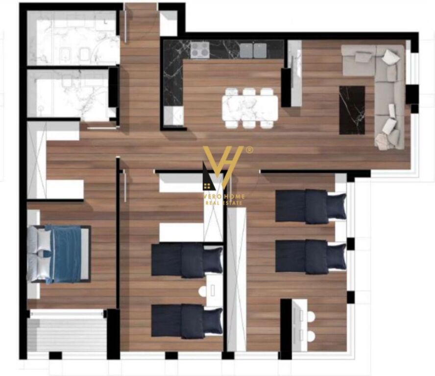 FOR SALE APARTMENT 3+1+2+BLK AT UNICO RESIDENCE, BLLOK 671,500 EURO