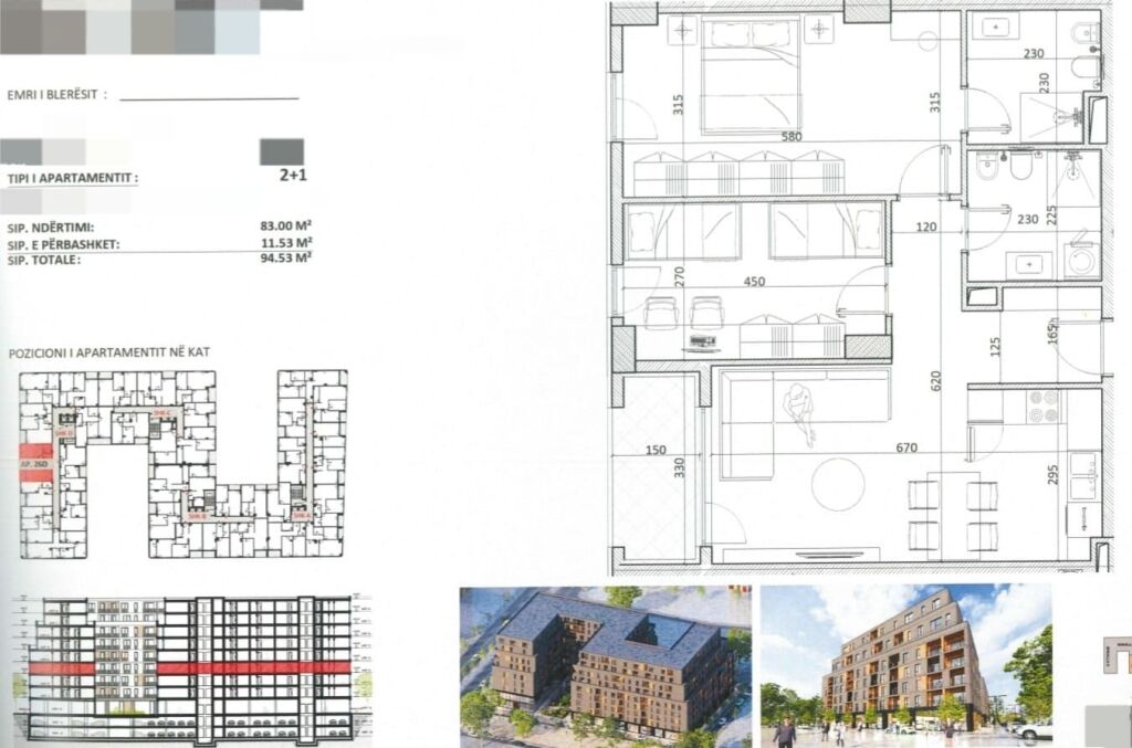 SHITEN APARTAMENTE 2+1 NË ZONEN E KAMZES