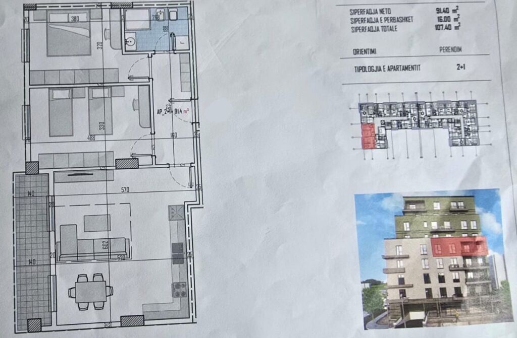 SHITEN APARTAMENTE 2+1 NË ZONEN E KAMZES