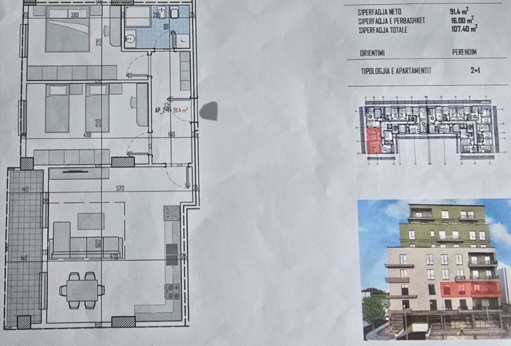 SHITEN APARTAMENTE 2+1 NË ZONEN E KAMZES