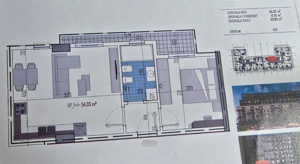 SHITEN  APARTAMENTE 1+1 NË ZONEN E KAMZES