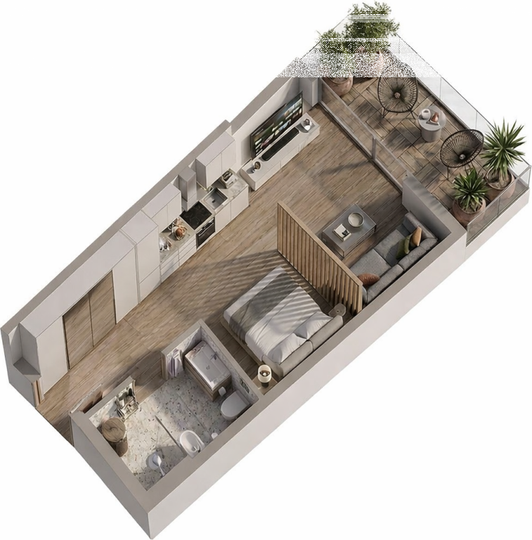 Studio apartment for sale in Golem