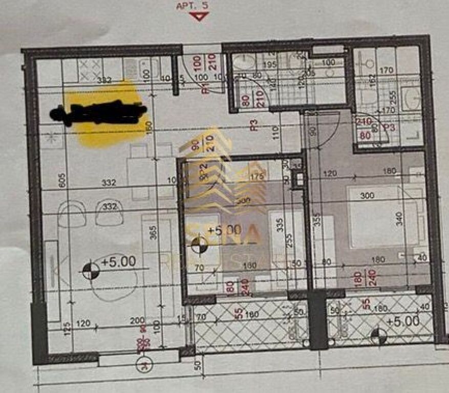 Shitet, Apartament 2+1+2+2blk, Rezidenca Henke– Yzberisht, 189.500 Euro