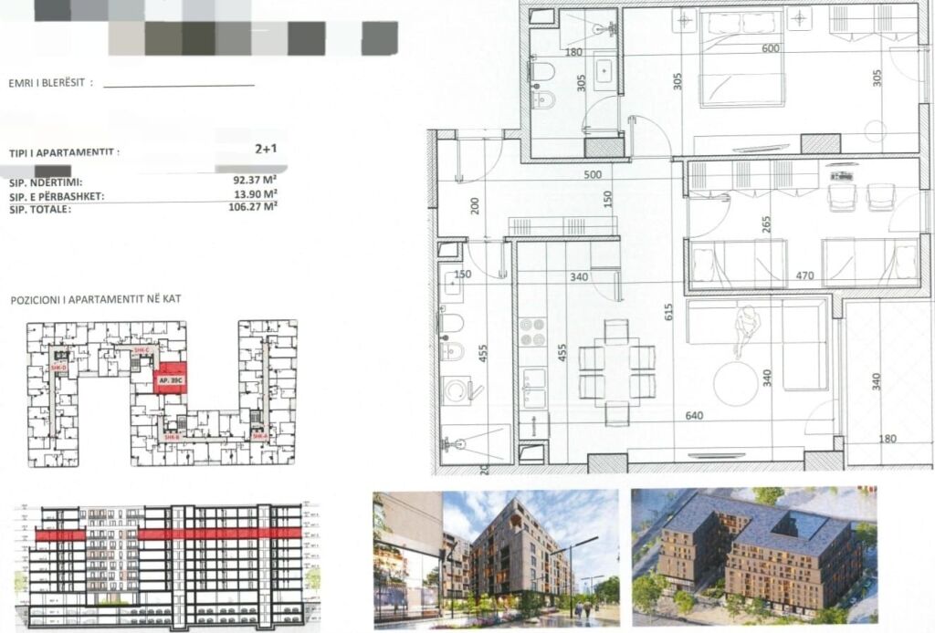 SHITEN APARTAMENTE 2+1 NË ZONEN E KAMZES