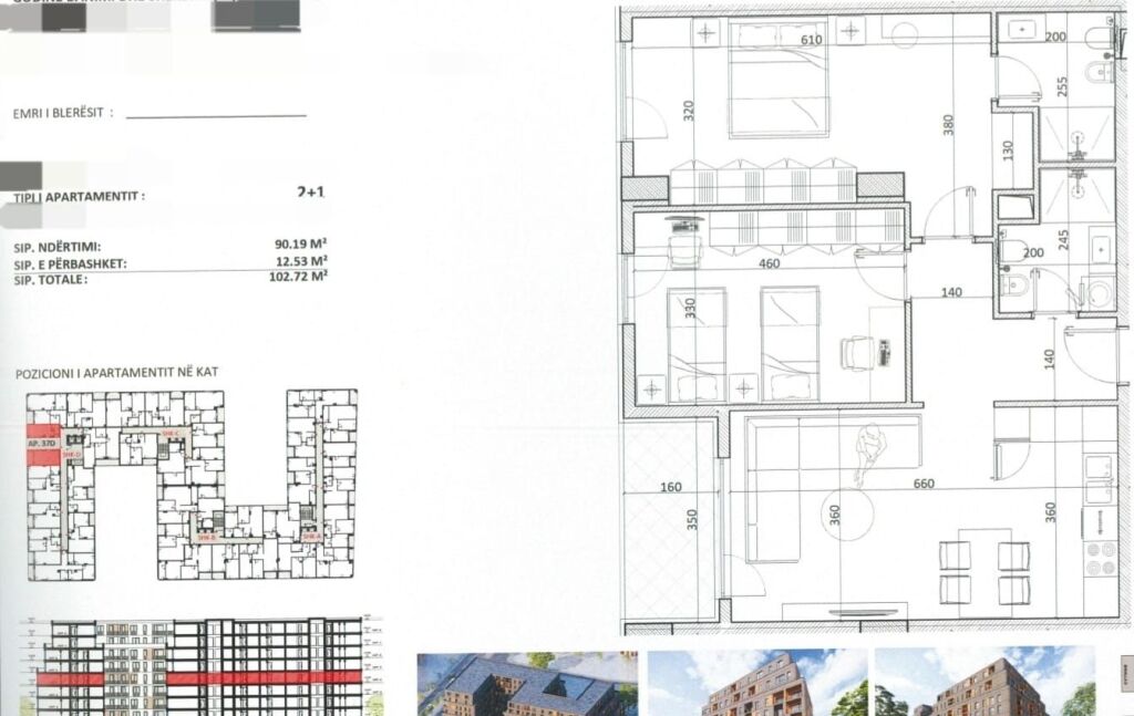 SHITEN APARTAMENTE 2+1 NË ZONEN E KAMZES