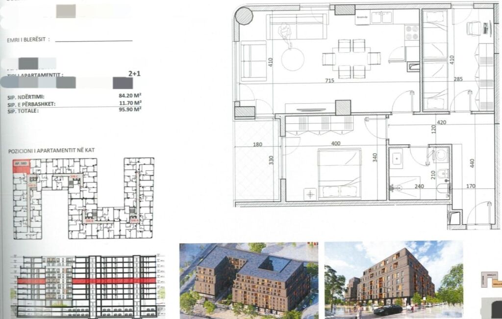 SHITEN APARTAMENTE 2+1 NË ZONEN E KAMZES