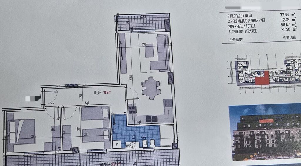 SHITEN APARTAMENTE 2+1 NË ZONEN E KAMZES