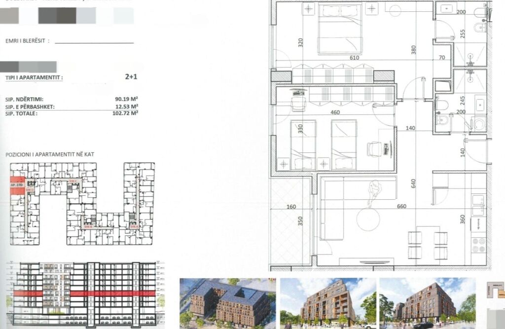 SHITEN APARTAMENTE 2+1 NË ZONEN E KAMZES