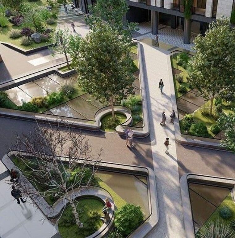 Apartament 2+1+2 tualete RiverSide residence, ish parku