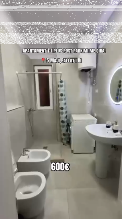 Apartment 1+1+ parking space for rent 5 Maji !