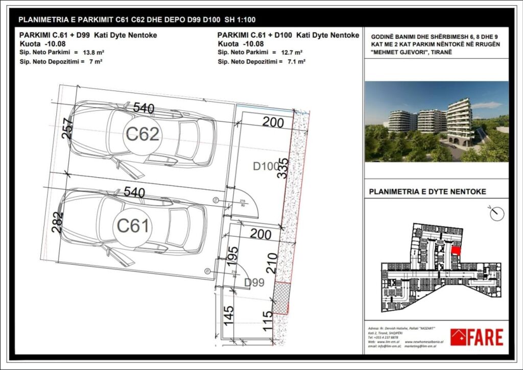 Posti Auto in Vendita – Aluna Residence