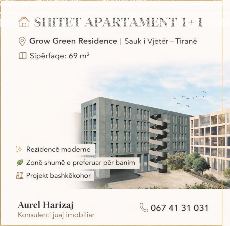 Vendesi Appartamento 1+1 📍 Grow Green Residence (Sauk Vecchio.)