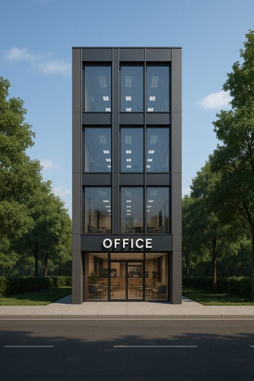 VENDESI EDIFICIO DI 4 PIANI, A XHAMLLIK, SUL LATO DELLA STRADA