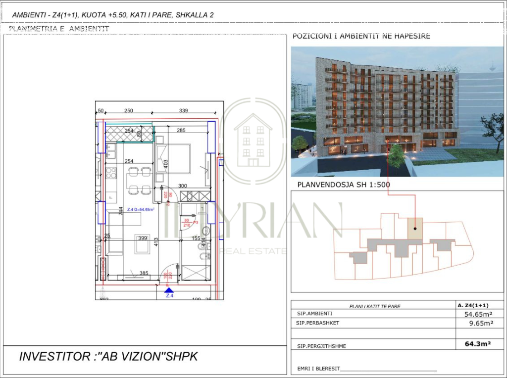 🏡 Apartament 1+1 në shitje – Organizim optimal &amp; ndërtim i ri