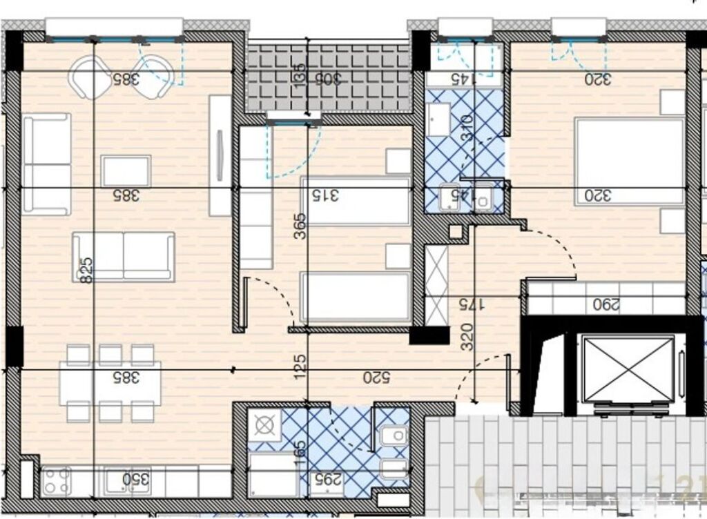 Appartamento 2+1+2 in vendita presso Trio Towers Residence, a Don Bosko !